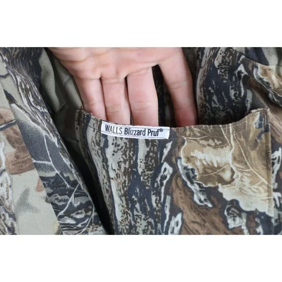 Vintage 90s Walls Reversible Realtree Camouflage Insulated Overalls Bibs Pants